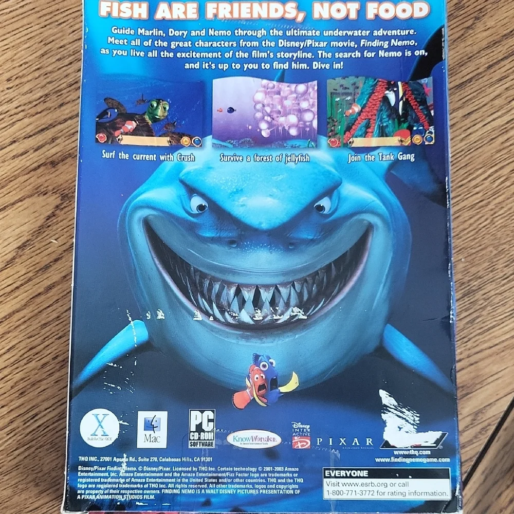 Vintage Y2K NWT Finding Nemo PC Video Game